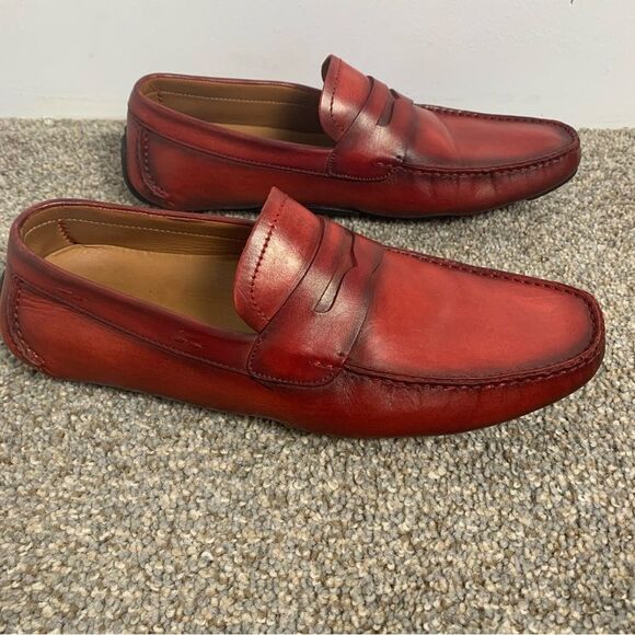 Mens Magnanni Dylan Leather Driving Shoe Slip On Nordstrom size 8 - Picture 2 of 14
